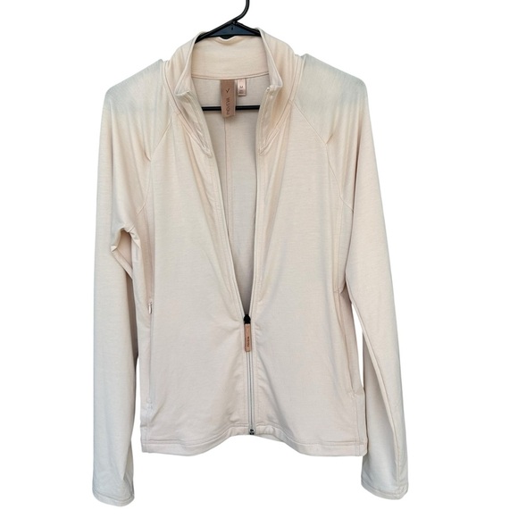Indyeva Asciutta Long Sleeve Zip Up Jacket - Women's Size Medium - Beige / Cream - Picture 8 of 9